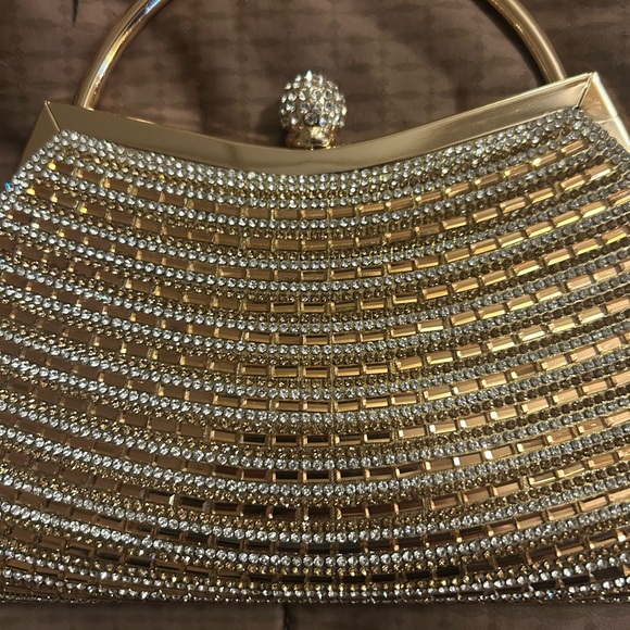 Kelli &  Katie gold and silver hand bag/purse - Picture 3 of 11
